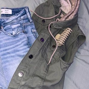 WALLFLOWER Authentic Denim Sleeveless button-up